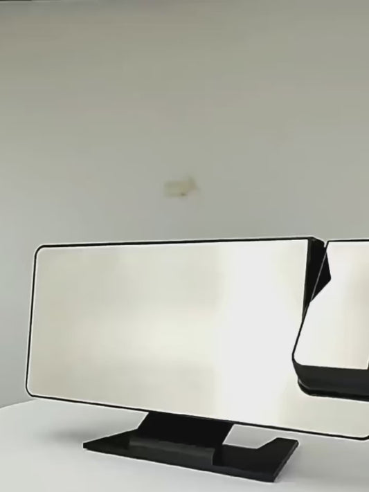 180° Arm Projection Digital Alarm Clock Temperature Humidity Night Mode Snooze 12/24H