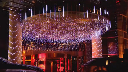 LED Meteor Shower Rain Lights Waterproof Falling Raindrop Fairy String