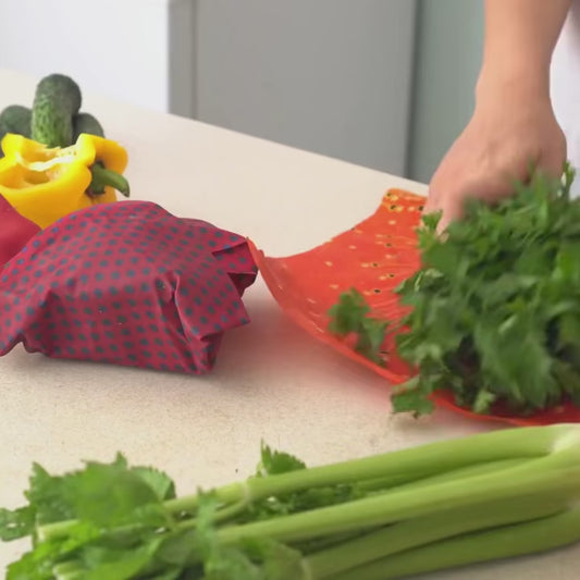 Organic Beeswax Wraps Sustainable Fresh Keeping Food Wrap